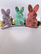 Floral Bunnies With Stand