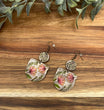 Double Dangle Flower Earrings