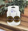 Sunflower Peace Dangle Earrings