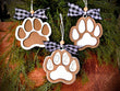 Puppy Paw Ornaments